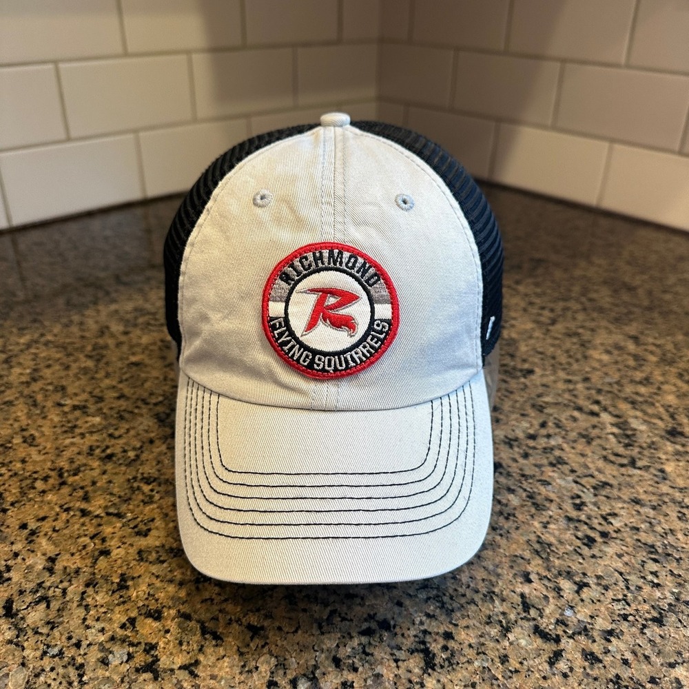 Richmond Flying Squirrels '47 Trucker Snapback Baseball Cap Adjustable Grey